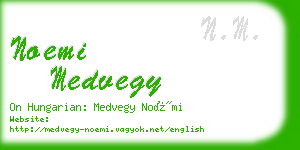 noemi medvegy business card